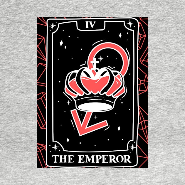The Emperor Tarot Card and Crystals Graphic by WonderfulHumans